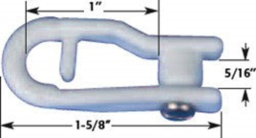 Nylon Screw Shackle w/SS Screw